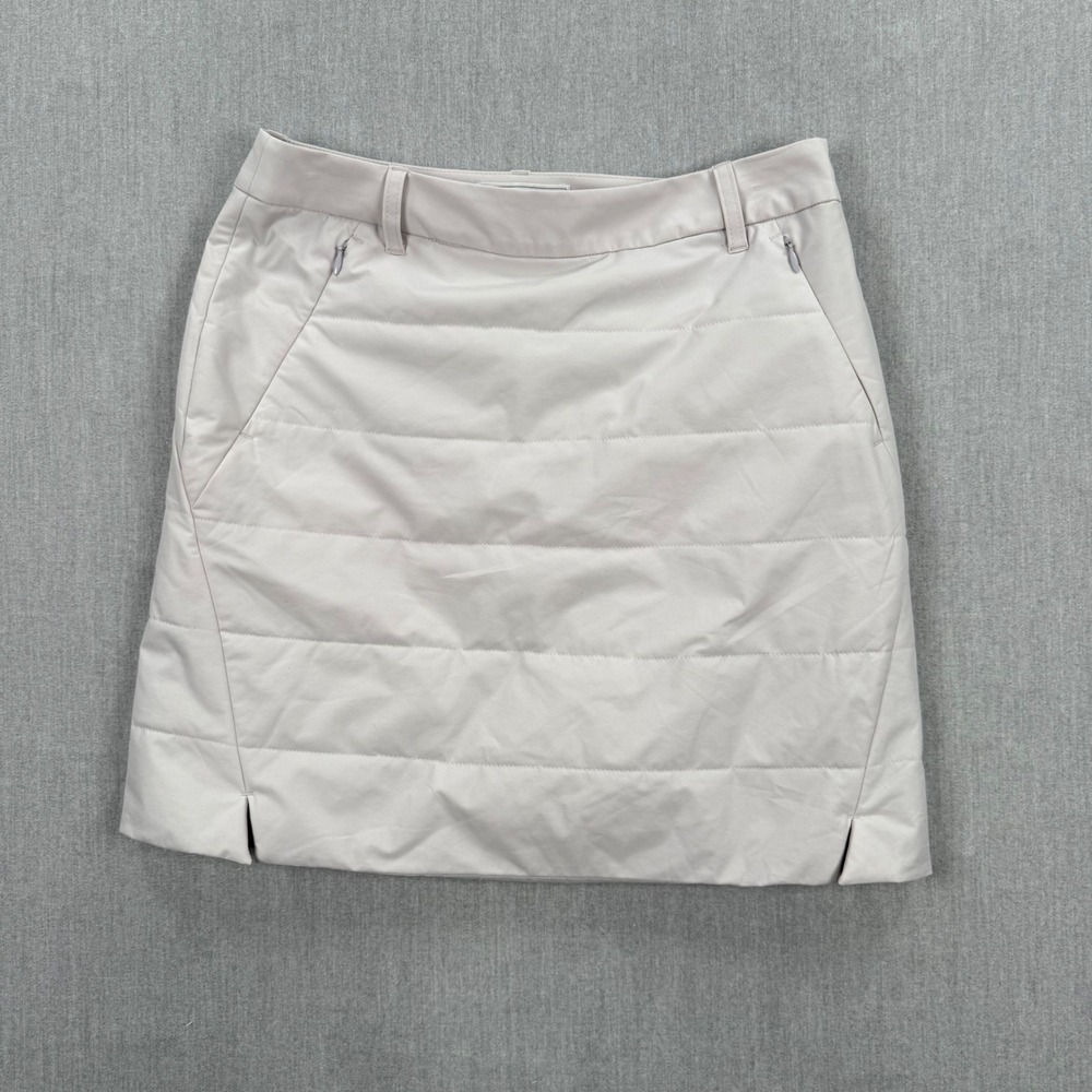 Dione Sports Womens Quilted Golf Skort Beige Made in‎ Japan Size S